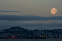 Moonset over San Francisco