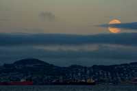 Moonset over San Francisco