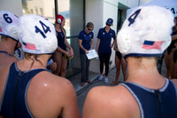 USA Junior gets ready to face NYAC A at US Open Water Polo Tourn