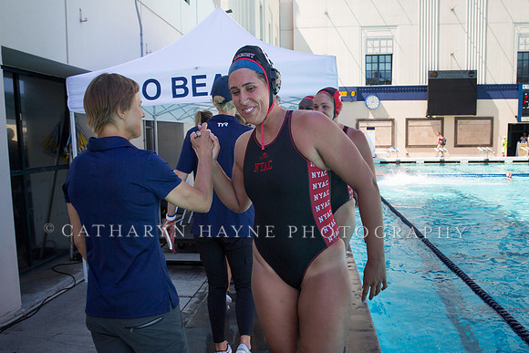 NYAC and USA Junior shake hands after the championship game at U